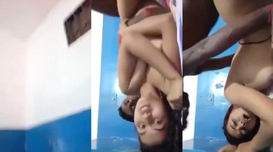 Beautiful College Babe Fucking Boyfriend Moaning